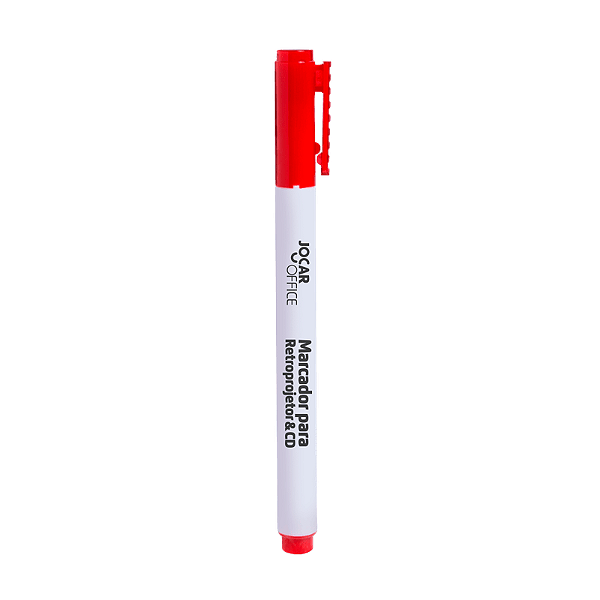 Marcador Retroprojetor Ponta 2mm Vermelho