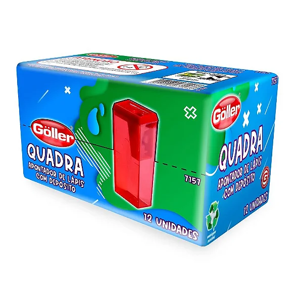 Apontador C/Depósito Cx C/12 Und Quadra