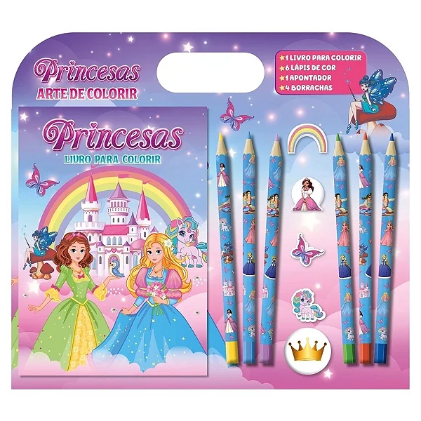 Livro Princesas Arte de Colorir