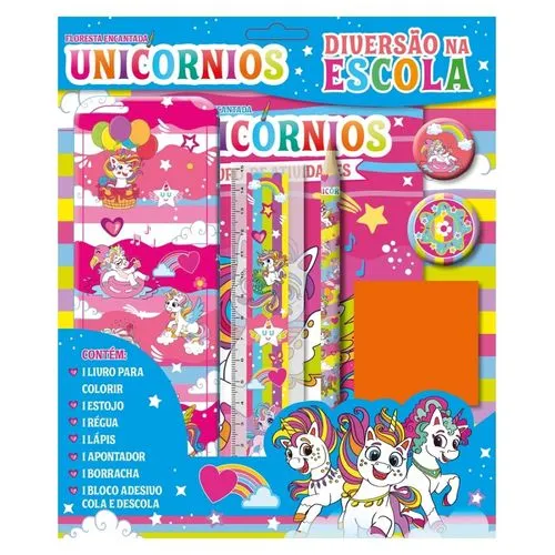 Floresta Encantada Unicórnios Diversão na Escola