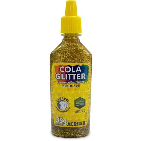 Cola Glitter Ouro