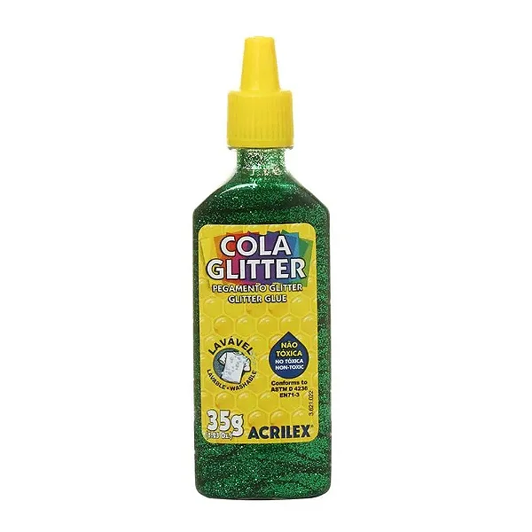Cola Glitter Verde