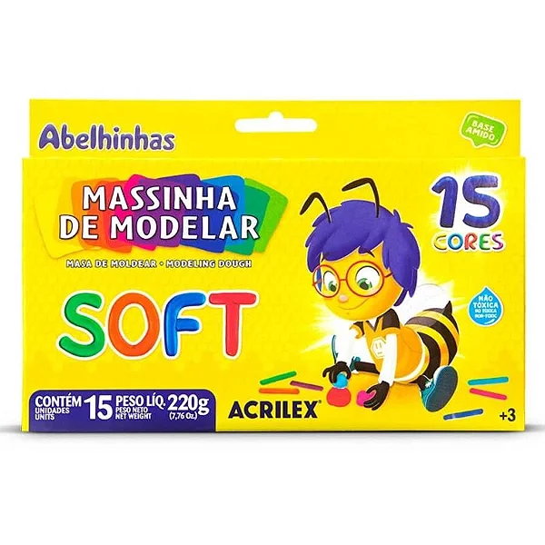 Massinha Soft 15 Cores