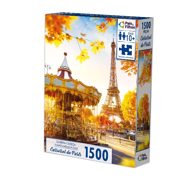 Quebra-Cabeça Carrossel de Paris 1500 Peças