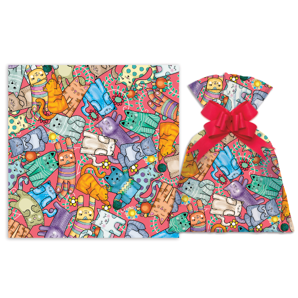 Sacos P/Presente Cats C/50 Und