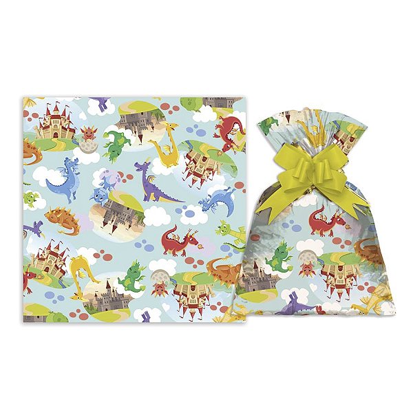 Sacos P/Presente Baby Dragon C/50 Und