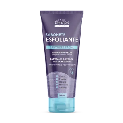 Sabonete Facial Esfoliante Lavanda