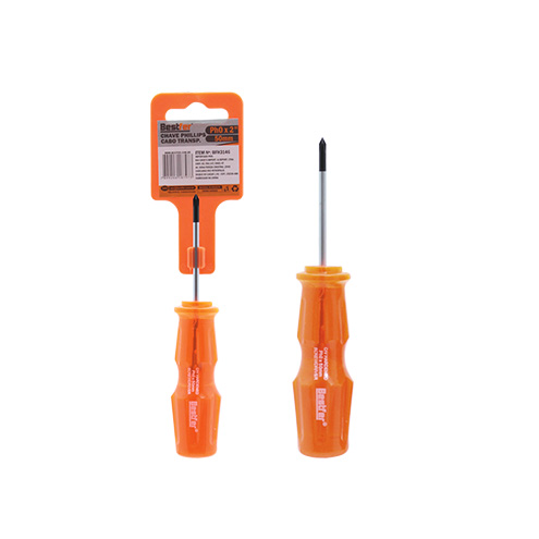 Chave Phillips Transparente Ponta Mag CRV PH0x2Pol