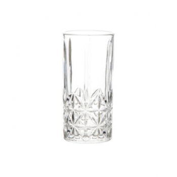 Jogo De Copos De Vidro Moom Stone Clear 360ml C/6 Peças