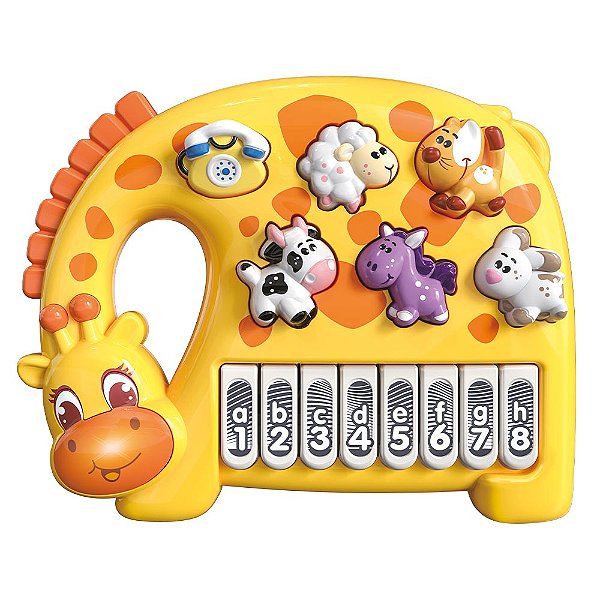 Brinquedo Musical Teclado Girafa