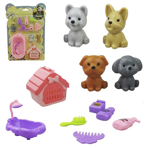 Boneco Pet Com Acessórios