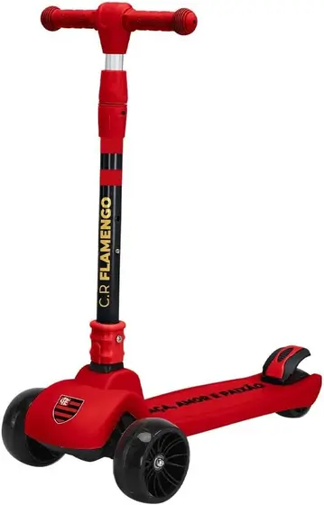 Patinete Dobrável Oficial Flamengo Vermelho