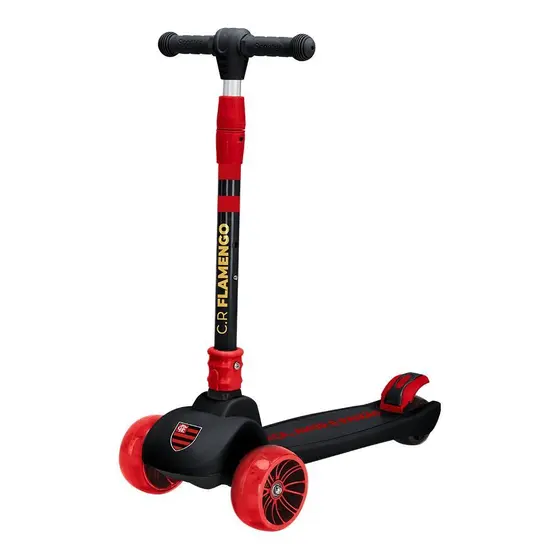 Patinete Dobrável Oficial Flamengo Preto