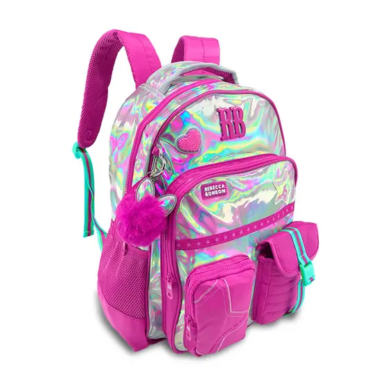Mochila de Costas Holográfica Rebecca Bonbon