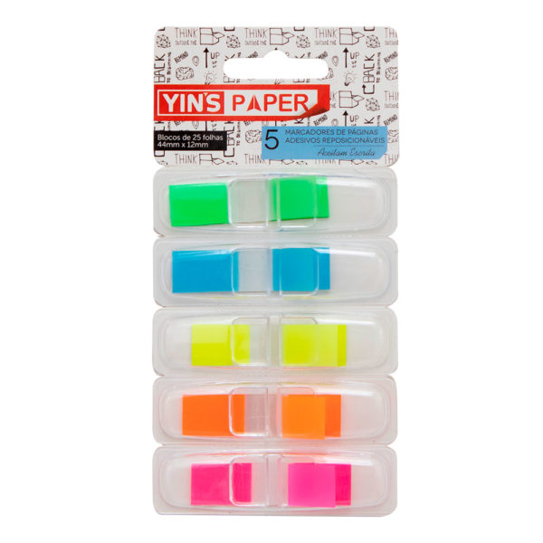 Marcador de Página Adesivo C/5 Cores