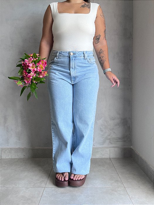 JEANS WIDE LEG BIA CLARA