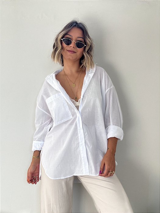 CAMISA OVERSIZED JESS BRANCA