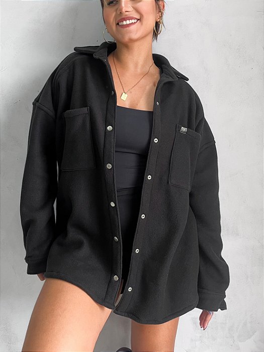 BLUSÃO OVERSIZED BRONX PRETO