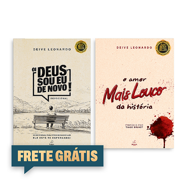 COMBO "OI DEUS, SOU EU DE NOVO!" + "O AMOR MAIS LOUCO DA HISTÓRIA"
