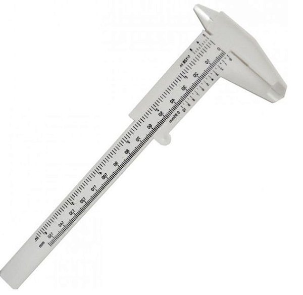 Paquimetro Sobrancelhas Com Medidor 15Cm