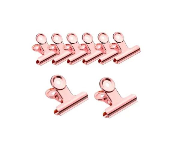Presilha de Metal Rose Pequena Para Curvatura De Unha