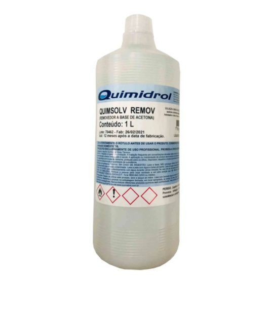 Acetona 60% Pura Quimidrol 1Litro
