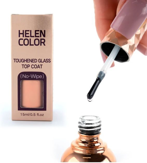 Top Coat Toughened Glass Anti Risco Helen Color 15ml