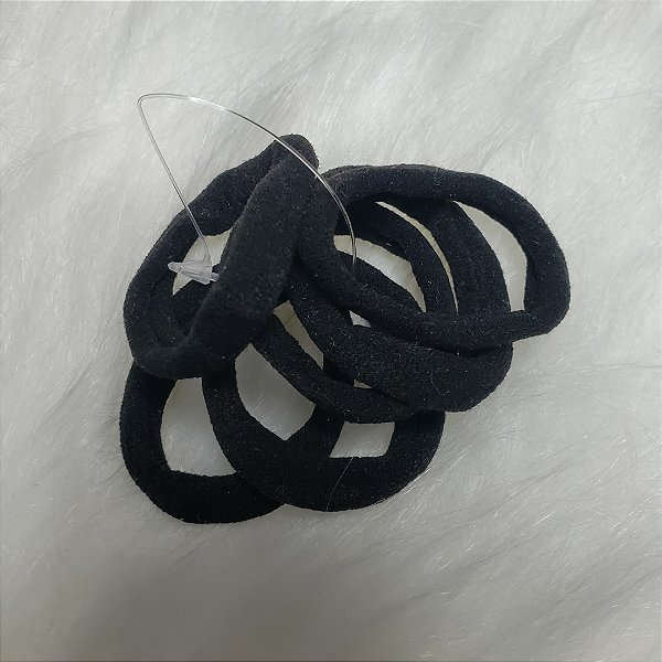 Elastico Meia Calça Preto E Coloridos C/ 6