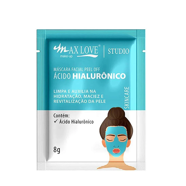Máscara Facial Ácido Hialurônico Max Love 8g
