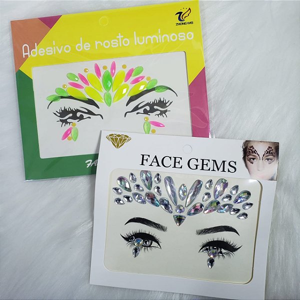 Decoração Para O Rosto De Carnaval Face Gems