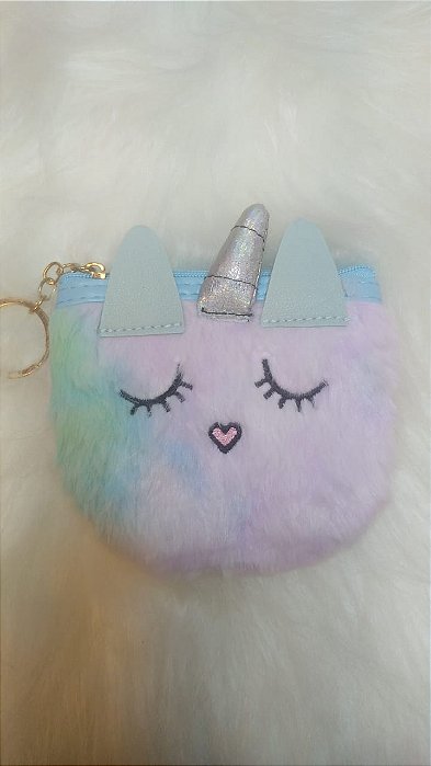 Chaveiro Porta Moedas Unicornio