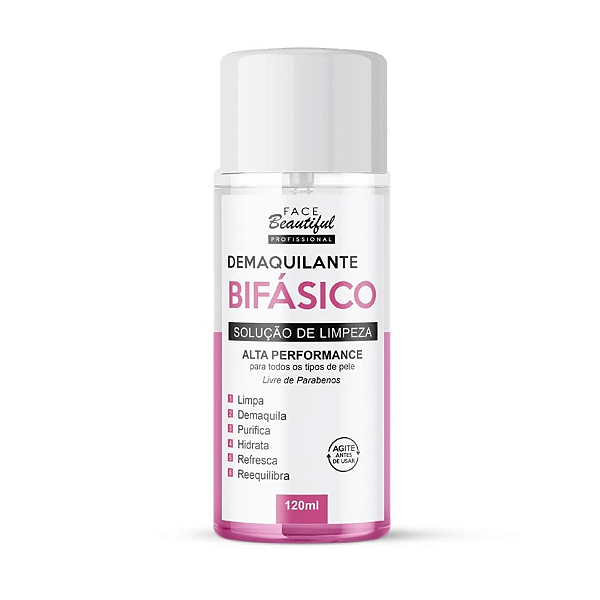 Demaquilante Bifásico Face Beautiful 120ml