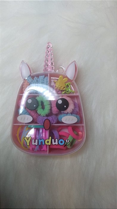 Kit Infantil Unicórnio Acessórios de Cabelo