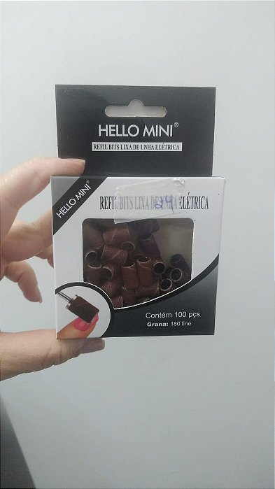 Refil 180 De Lixa Para Mandril Com 100 Unidades - Gramatura #180