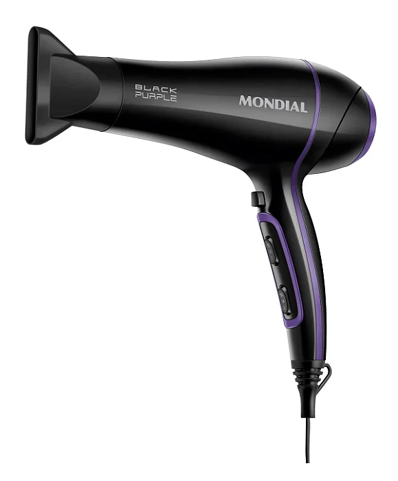 Secador De Cabelos Black Purple Mondial