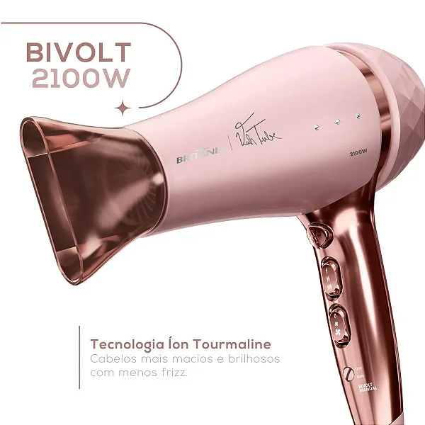 Secador de Cabelos Britânia Linha Viih Tube Bivolt