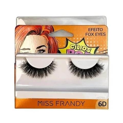 Cílios Postiços Pop Art Efeito Fox Eyes 6D Miss Frandy - C21-0814