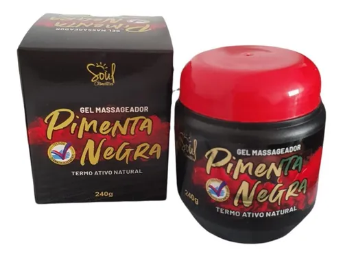 Gel Massageador Soul Termo Ativo Pimenta Negra