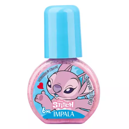Coleção Impala Esmalte Infantil Stitch - Brilho angelical