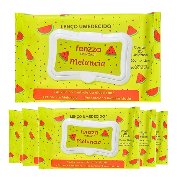 Lenço umedecido melancia FENZZA  FZ53010