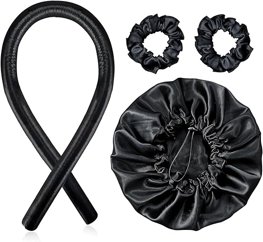 Modelador de Cachos em Cetim 3 Peças Anti Frizz