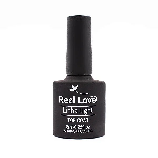Top Coat Para Unhas Linha Light 8ml - Real Love