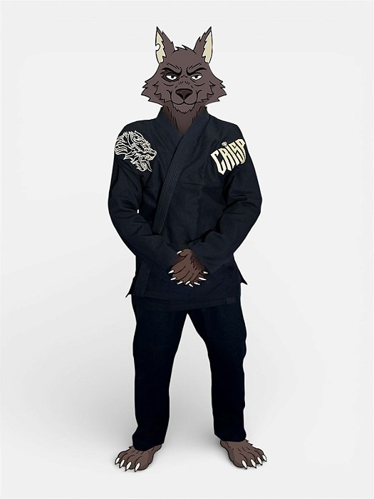 KIMONO CRISP BLACK & GOLD