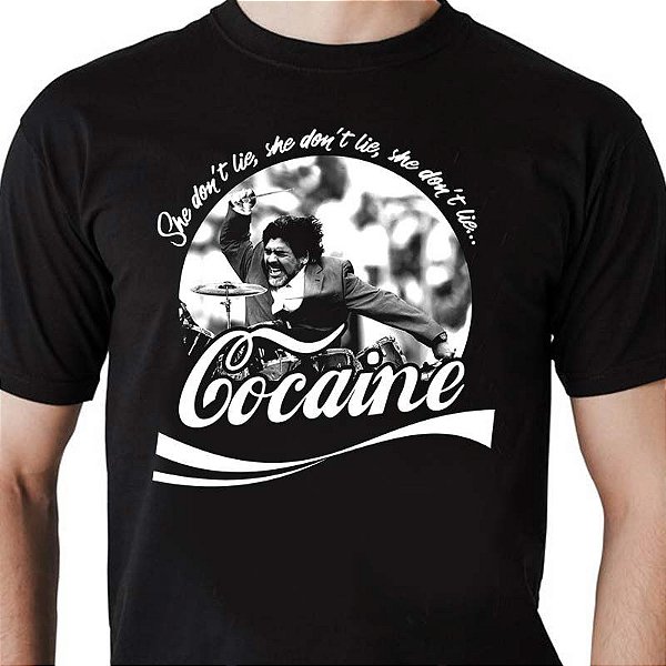 Camiseta Cocaine Maradona Premium preto