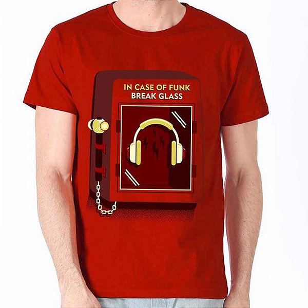 Camiseta rock In Case of Funk Premium