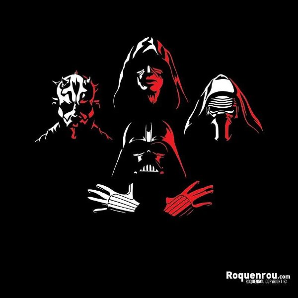 Camiseta rock Queen Star Wars - Dark Side Rhapsody