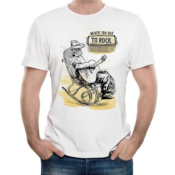 Camiseta rock Never too old to Rock