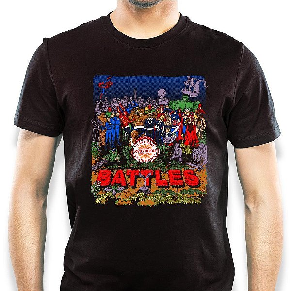 Camiseta Beatles Fantastic Four para adulto com mangas curtas