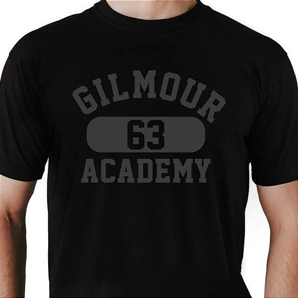 Camiseta rock premium Gilmour tamanho adulto com mangas curtas na cor preta
