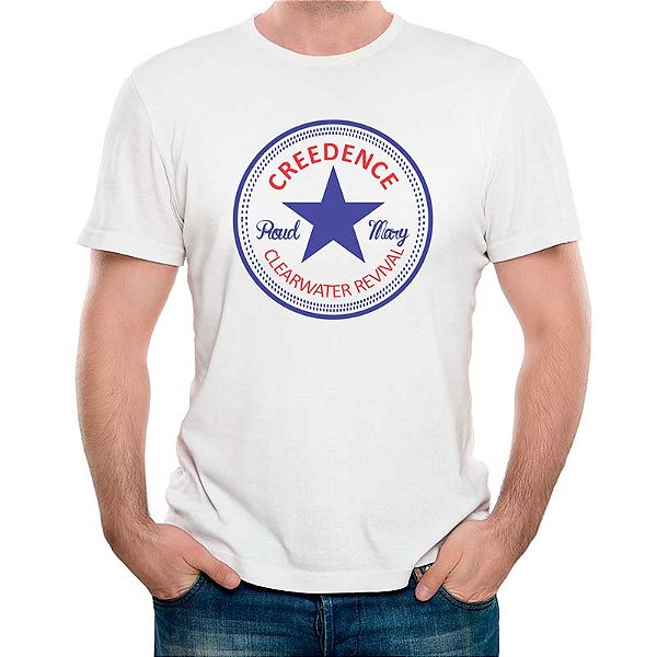 Camiseta rock Creedence Clearwater Revival Branca